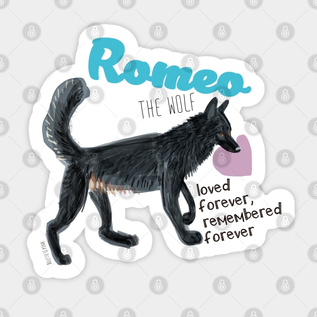 Totem Romeo the wolf  1 Sticker by belettelepink